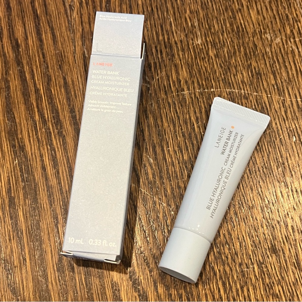 Laneige Water Bank Blue Hyaluronic Cream Moisturizer - NEW - 10mL, 0.33 fl. oz.